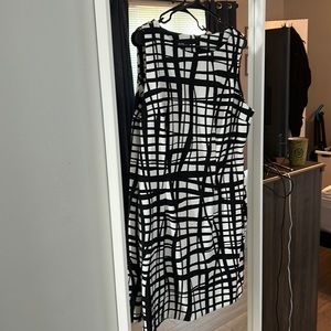 Black and white dress